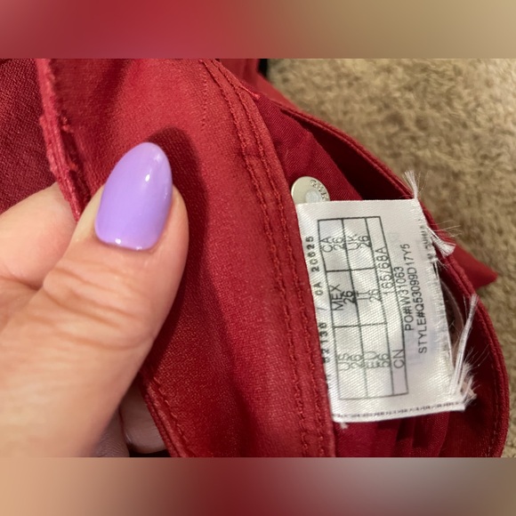 Guess Red Super Skinny Ankle Pants - Picture 6 of 6